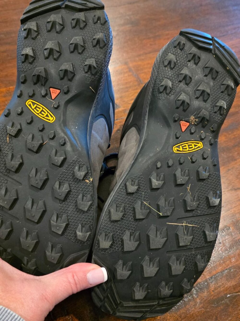 Keen Waterproof Trail Running Shoes 9.5 Grey Yellow Konnectfit - Picture 4 of 4